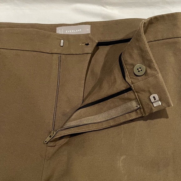 EVERLANE fixed waist stretch cotton pants - Picture 3 of 7